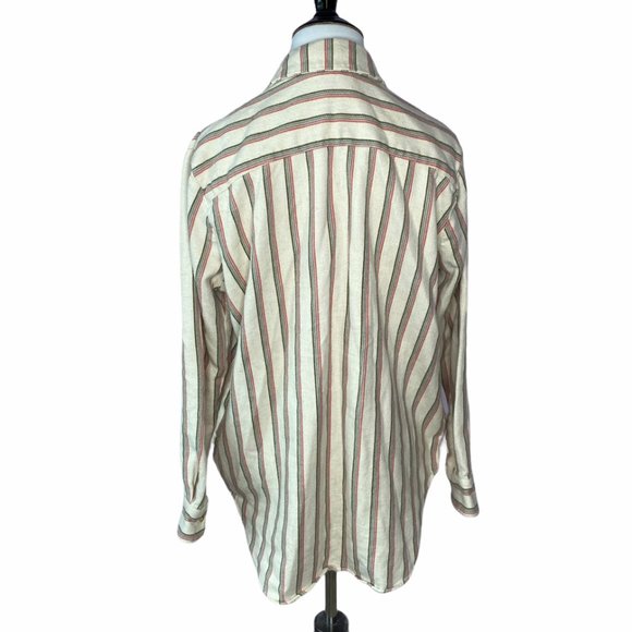 Madewell Flannel Sunday Shirt in Claxton Stripe w/POCKETS XS - Picture 2 of 11